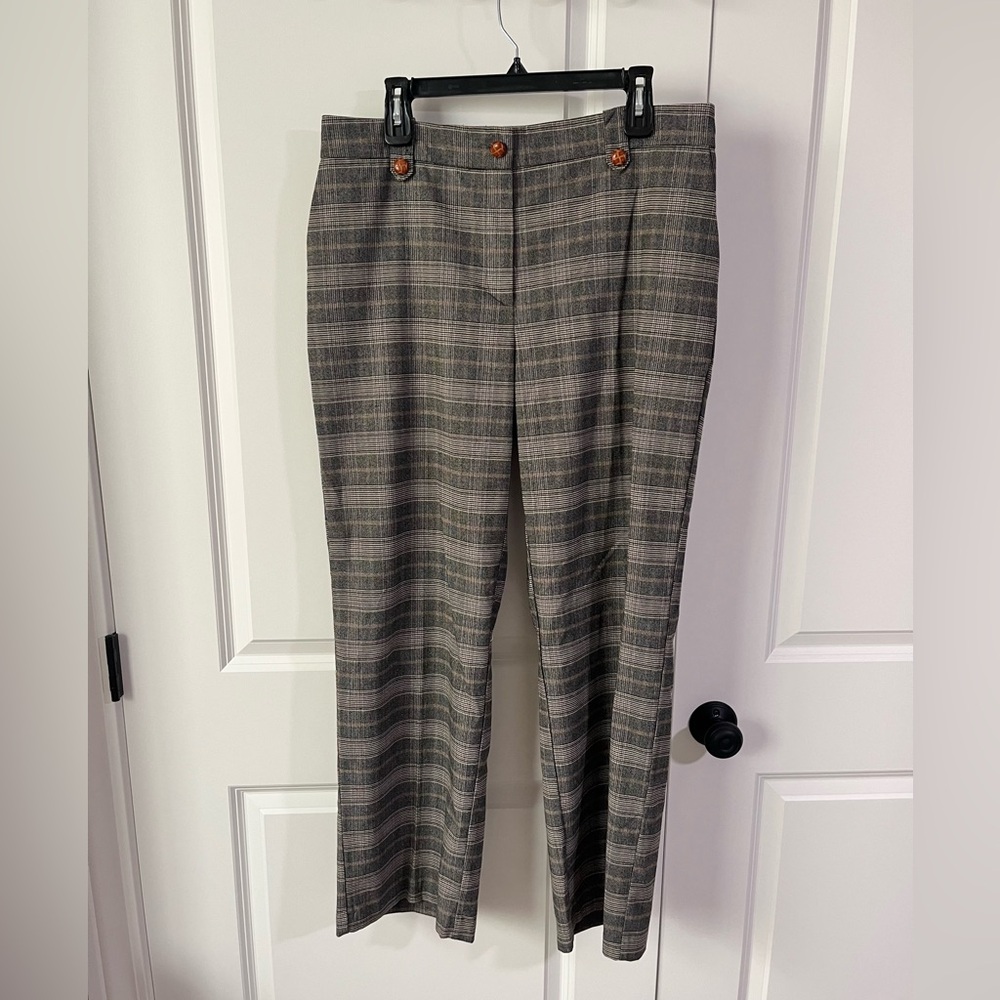 Autres Filles Brown Plaid Pants- Size Large